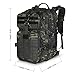 LeisonTac Military Tactical Backpack, Hydration Back Pack, 3 Day Assault Pack, Camping Rucksack with ISO Standard, 42L (Black Multicam)