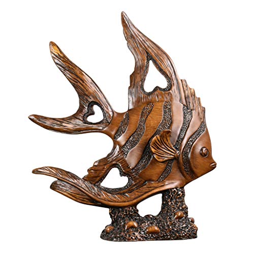 Statue poisson décorative pour meuble TV et salon élégant