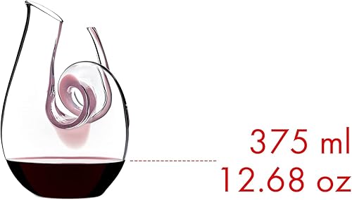 Miniatura 3 de Riedel Curly Mini Pink Cyrstaline - Decantador de 24 onzas