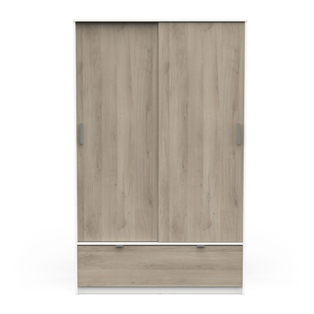 Befara Armario DE Puertas CORREDERAS GRACO - Roble Kronberg/Blanco