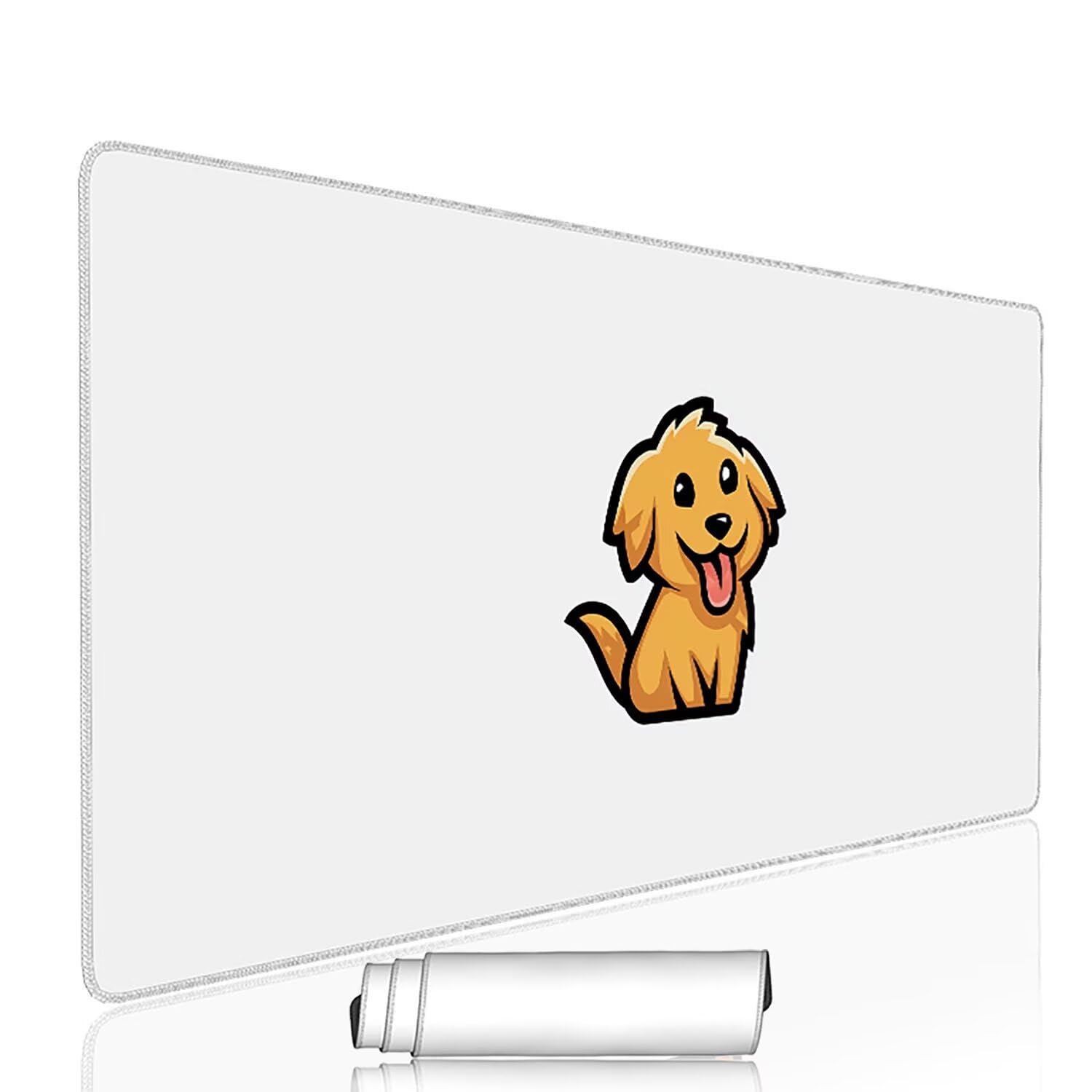 Biała podkładka pod mysz pod mysz pod mysz do gier XXL 1200 x 600 x 3 mm podkładka pod mysz gumowa duża podkładka pod mysz dla graczy akcesoria wodoodporne PC, do klawiatury laptopa w-8675