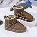 Zonkacen Unisex Boy Girl Non Slip Casual Fashion Memory Foam Winter Shoes for Outdoor Climbing Street Snowball Fight Hiking Walking Snow Day Travel Sport Khaki 7.5 Toddler