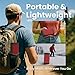 Oontz Upgraded Angle 3 Portable Bluetooth Speaker 5.0-10W Sound, 14-Hr Battery, 100ft Wireless Range, IPX5 Water-Resistant, Budget-Friendly Small Speaker for Travel, Party, Outdoor or Home (Red)