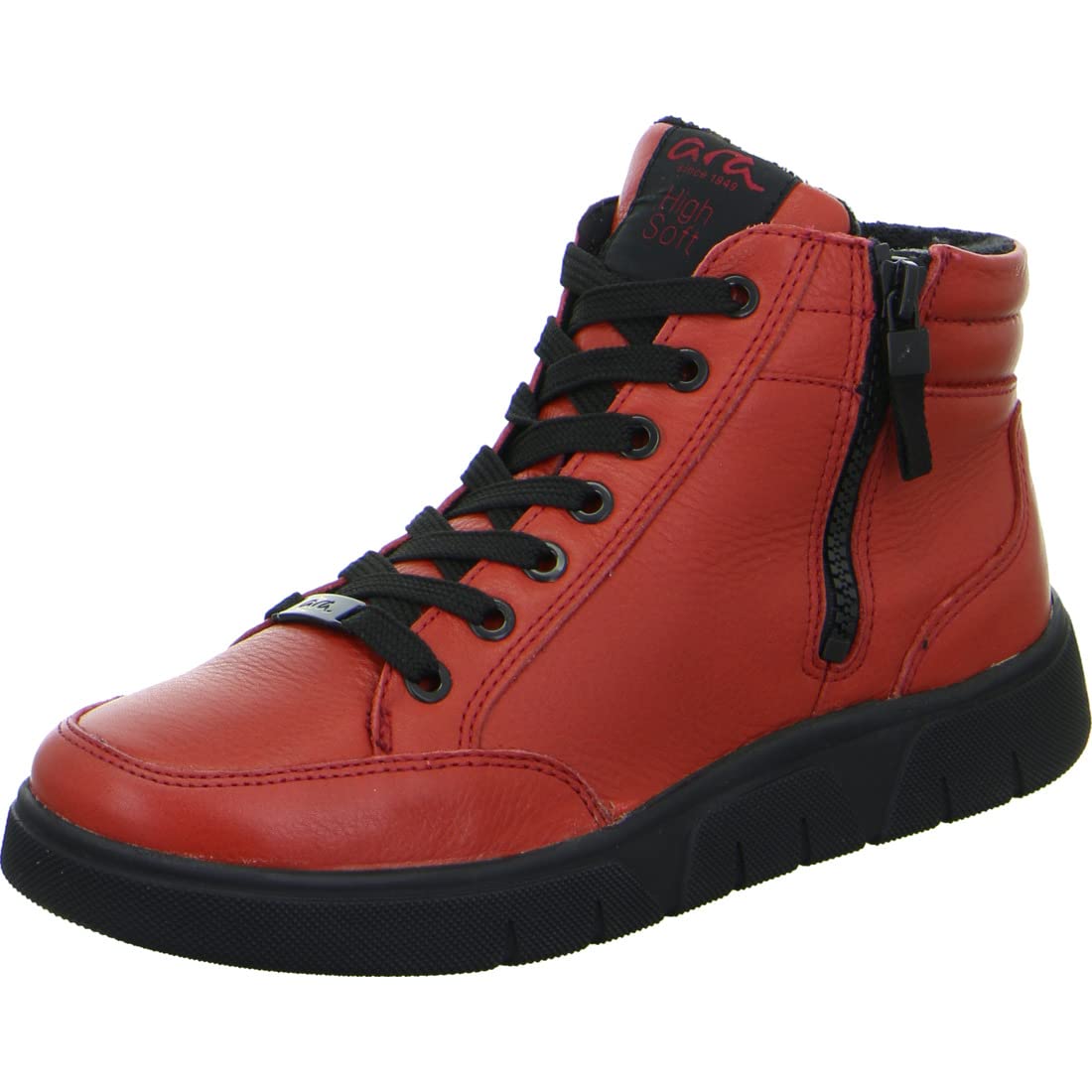 ARA Women's Rome Sneaker, red, 7.5 UK