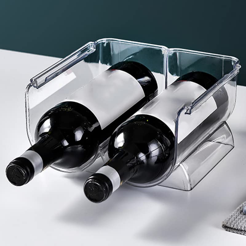 Organizador de Botellas de Vino Transparente 2 Botellas miniatura 6