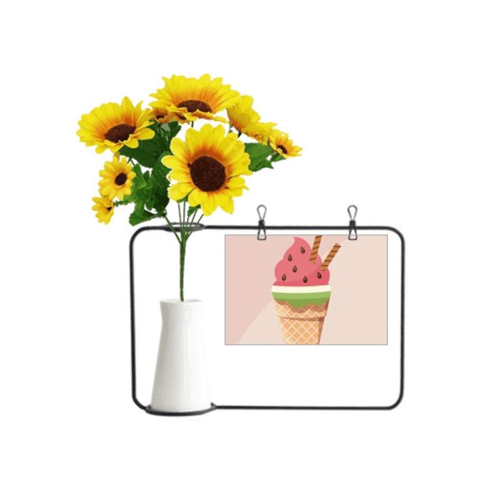 Tournesol artificiel et biscuits déco pour coffret souvenir