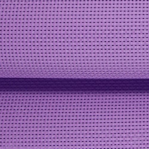 Image of 19 inch x 28 inch 11CT Counted Cotton Aida Cloth Cross Stitch Fabric (Lavender)