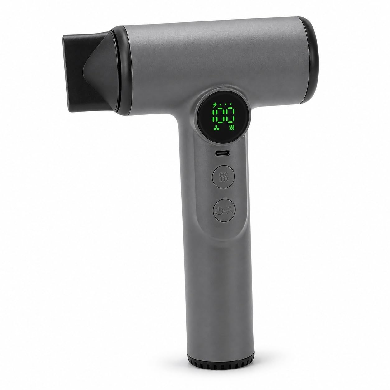 Elprico Secador de Pelo Inalámbrico, 15600mAh USB Recargable con Ajustes Calientes y Fríos, Secador de Pelo Portátil de 200W para Viajes, Camping y Dormitorios