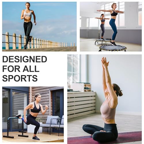 Image of Yoga Pilates Socks with Grips for Women Compression Non Slip Cushioned Knee High Socks for Barre Ballet Dance