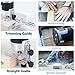 MeiMeiDa 800W Compact Wood Router Tool, Handheld Palm Routers for Woodworking with 6 Variable Speed,Electric Trimmer Wood Router with 15pcs 1/4