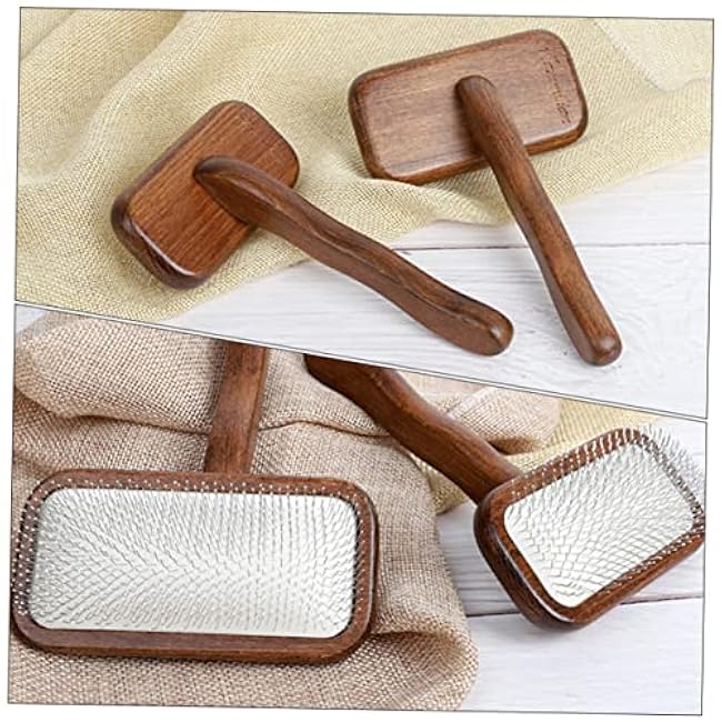 Mipcase Dog Beauty Comb Wooden Grooming Brush for Cats Dogs Lightweight Pet Grooming Supplies Shedding Remover for Smooth Coat Portable Comfortable Design for Pet Owners and-wTax3YdP