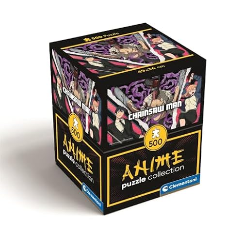 CLEMENTONI, PZL 500 Cube Anime Chainsaw Man -1, 35606 | Ya disponible en tu tienda friki favorita! En mundofriki.es! CLEMENTONI, PZL 500 Cube Anime Chainsaw Man -1, 35606 | Ya disponible en tu tienda friki favorita! En mundofriki.es!