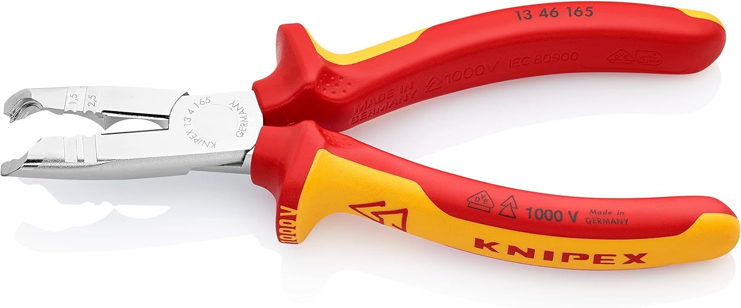 KNIPEX Abmantelungszange isoliert VDE 165 mm 13 46 165