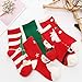 Ehdching 5 Pack Baby Kids Christmas Socks Cotton Blend Xmas Fashion Cartoon Funny Socks 6-8T