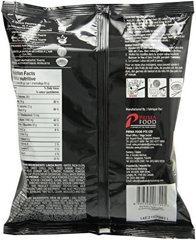 Prima Taste Singapore Laksa La Mian 1S, 185gm - 3
