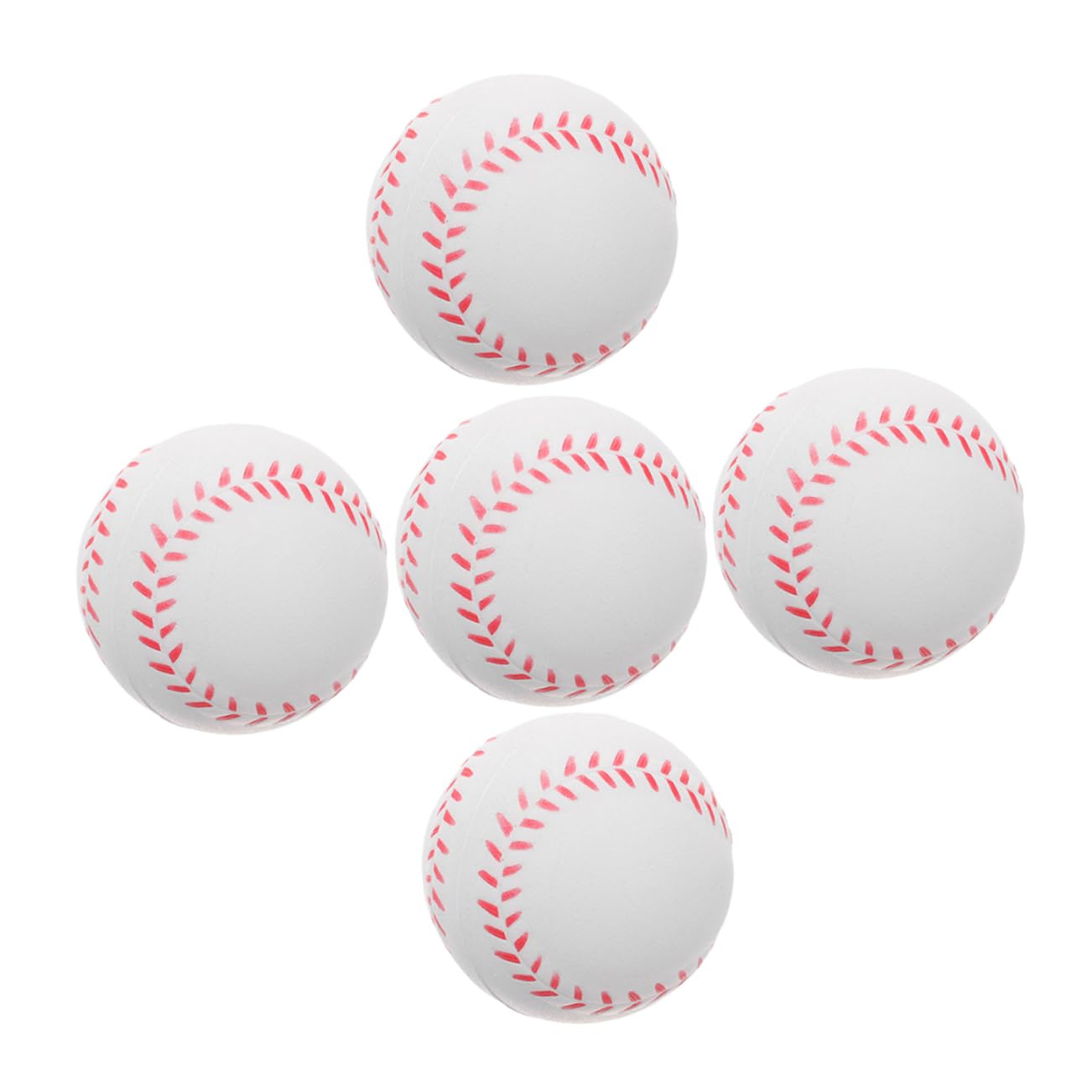 INOOMP 5Pcs PU Foam Baseball Training Set for Soft Practice Balls for Beginners Friendly Design for Youth Baseball Skills Development