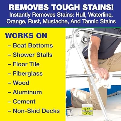 STAR BRITE Stain Remover Concentrate Makes 5 Gallons Removes Tarnish, Rust, and Tough Stains on Fiberglass, Metal, Wood, Cement, Tile, Decks, and More