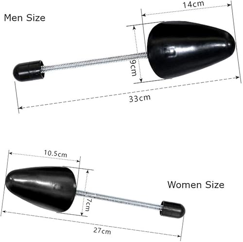 Miniatura 2 de FONHERILI WAJJ - 2 pares prácticos de longitud ajustable para zapatos de mujer, soporte moldeador (primavera negro)