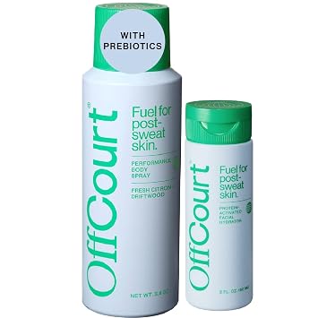 OffCourt - Fresh Citron + Driftwood Scent Body Spray and Facial Moisturizer Bundle