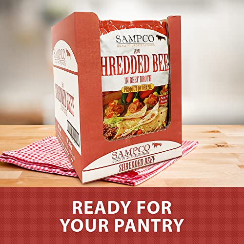 Sampco 3 Lb. Shredded Beef (Pack Of 8) #TOP3
