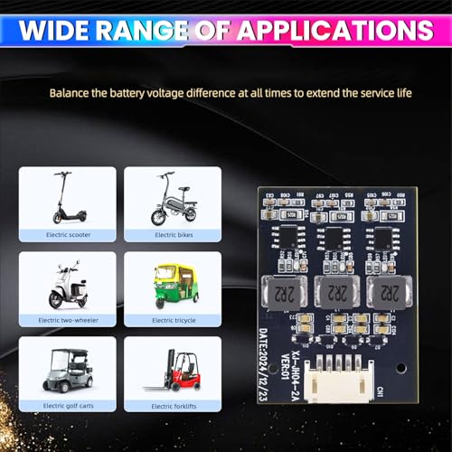 Image of amiciSolar 4S 2A Active Balancer Inductive Board for LiFePO4, Lithium-ion, Lipo, LTO Battery Packs | Energy Equalization Module | Smart 2-Cell Voltage Balancing | 2.8V-4.2V Per Cell