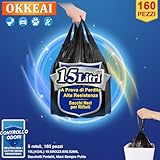 Zoom IMG-1 okkeai 160 pezzi sacchetti spazzatura