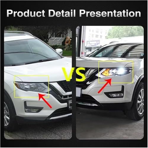 Ensemble de phares pour Nissan X-Trail solution pour optique gauche opaque - 4