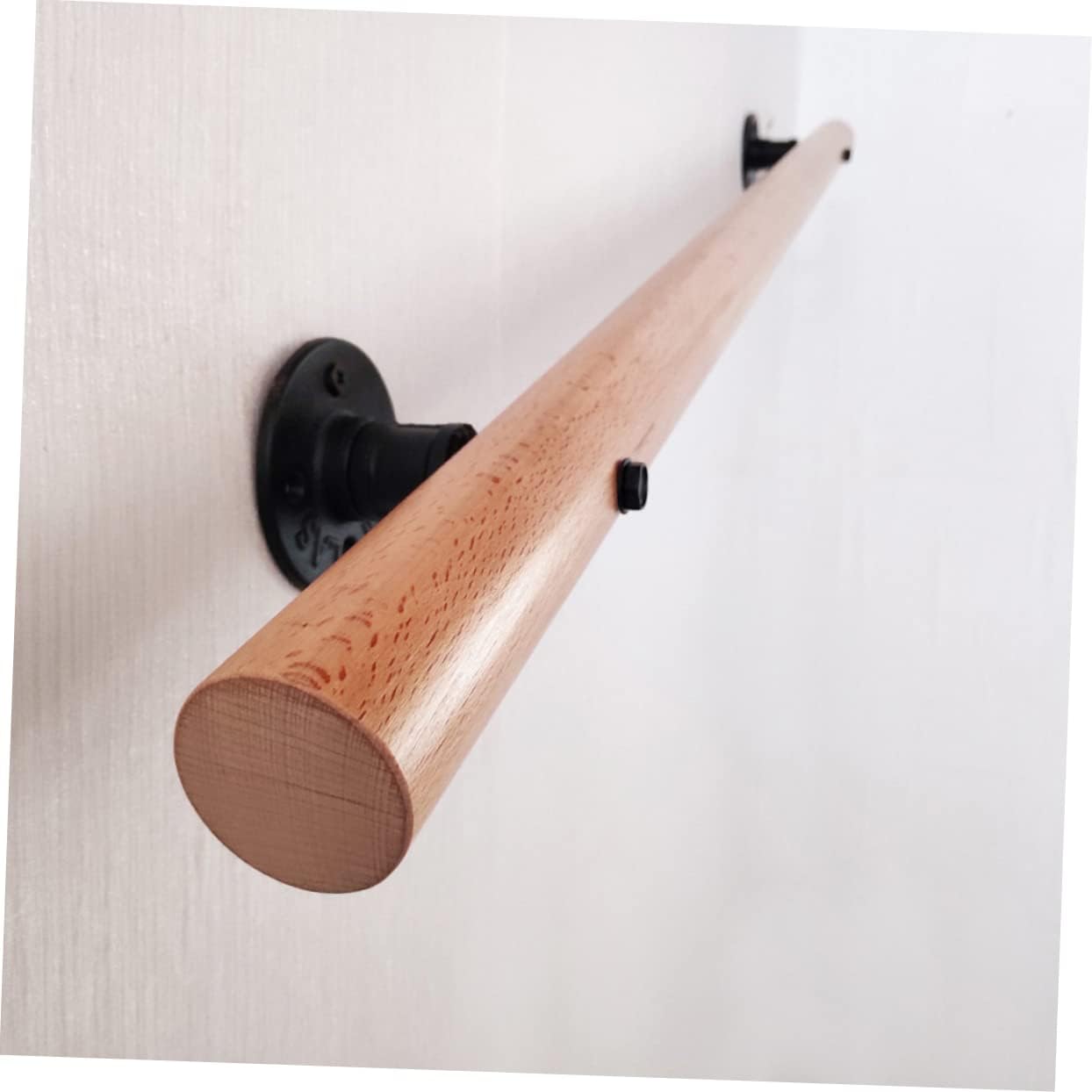 STOBOK 5pcs Multi-Purpose Handrail Support Bracket for Stairs and Walls Heavy-Duty Iron Pipe Design Easy to Install for Indoor and Outdoor Use Base