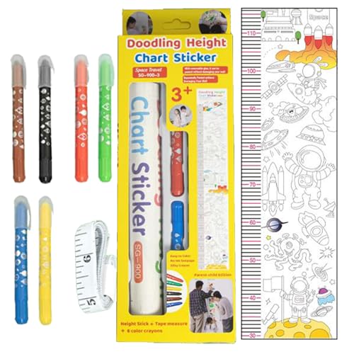 Medidor de tamaño de pared y pegatinas de pared reutilizables multifuncionales para dormitorio 2
