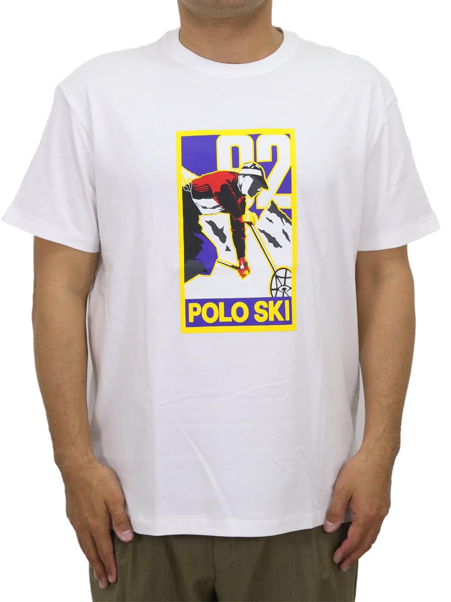 Men’s Short Sleeve Jersey Graphic T-Shirt (US, Alpha, Large, Regular, Regular, White)