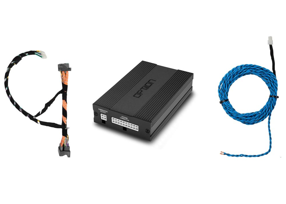 OPTION Plug & Play Set kompatibel mit Seat Ateca (Facelift) - 6-Kanal DSP-Verstärker inkl. Kabelsatz - Soundupgrade