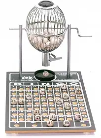 Jogo de Bingo Cromado Nº 1 - 75 Pedras, 300 Cartelas
