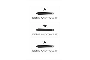 Texas Come and Take It Flag Hard Hat Decal for Bikers