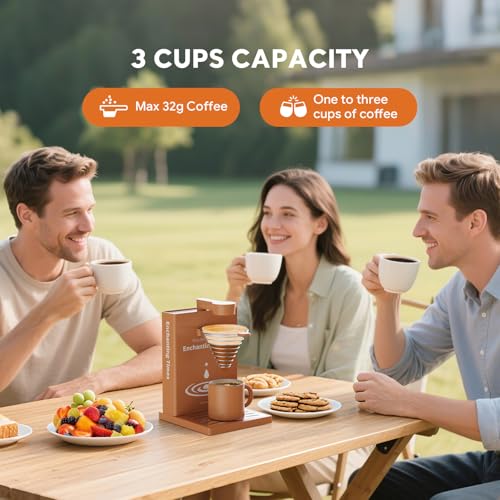 Machine à café à usage unique pliable et infuseur en un clic pour expresso filtre