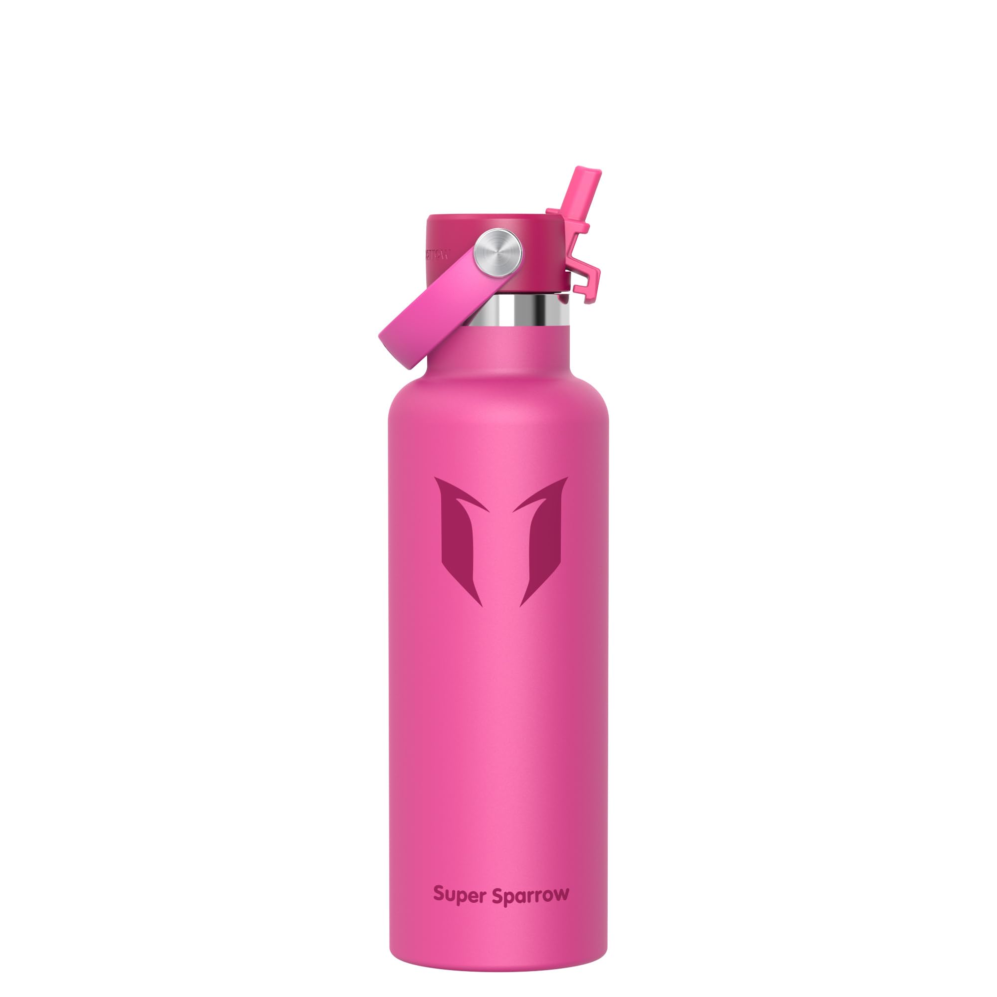 Sparrow Insulated Water Bottle 750ml - FlipFlow Metal Water Bottles with Straw Lid - BPA Free - Leakproof Stainless Steel Flask for Gym, Office, Commute