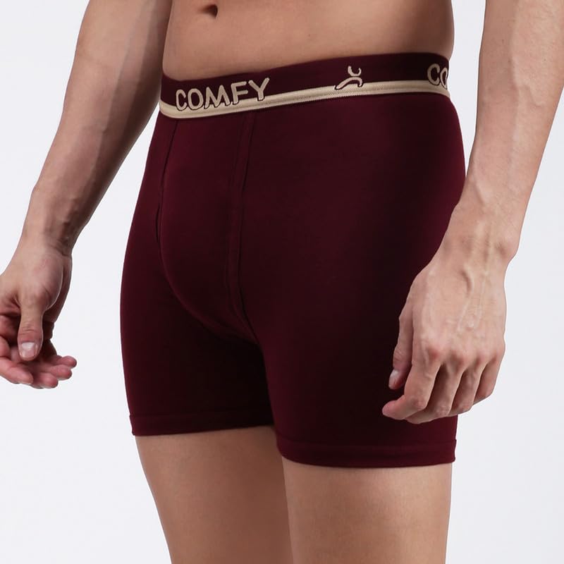 Image of Amul Comfy Men's Trunk Underwear | Soft Outer Elastic | Soft Waistband | Breathable Comfortable Innerwear | Pack of 10 | Color May Vary