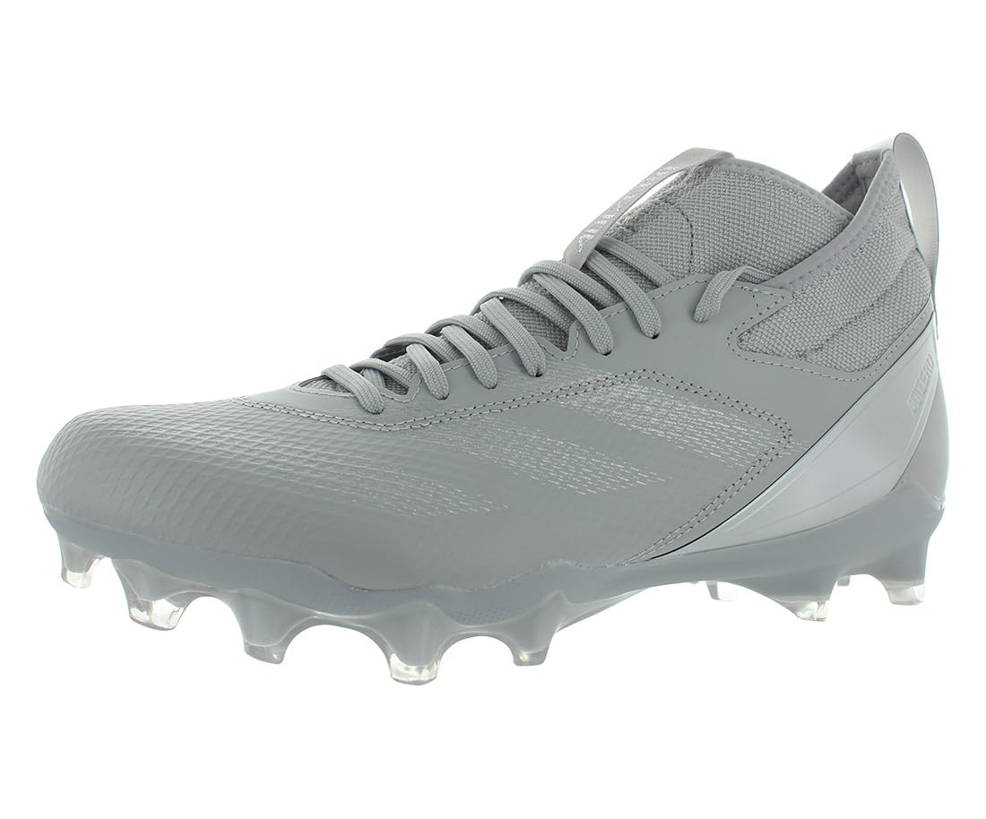 adidas Unisex Adult Adizero Impact American Football Shoes, Grey Two/Silver Metallic/Grey, 13 Women/12 Men
