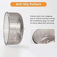 Vista 5 de Mini ruedas de ejercicio silenciosas para hámsters de menos de 4 pulgadas, 3.9 in de longitud, juguetes para hámster, pelota de hámster, bola