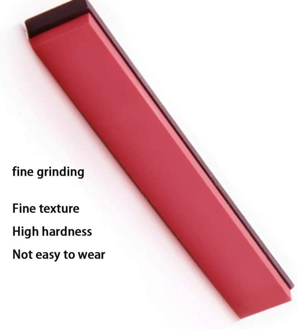 Pietra per affilare i coltelli, pietra per affilare a olio 3000 ruby con base antiscivolo per coltelli da cucina, forbici, rasoi e altro - 150x20x5mm