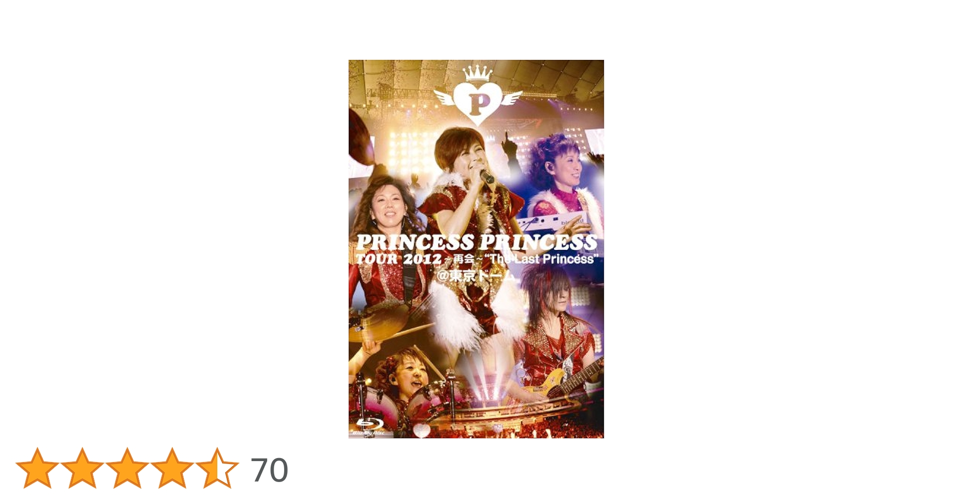Amazon.co.jp: PRINCESS PRINCESS TOUR 2012~再会~at 東京ドーム [Blu