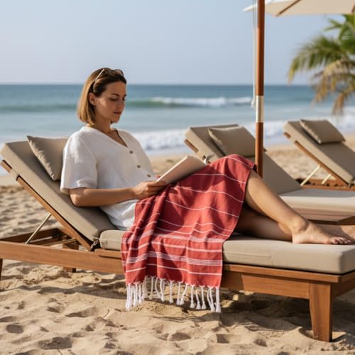 MyStilo® XXL Saunahandtuch Hamamtuch - Großes, Weiches Badetuch 100x200cm, Schnelltrocknend - Premium Strandtuch, Beach Towel… – Ansicht 6