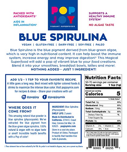 Pop Joy GEELOA 100% Blue Spirulina Powder thumb #2