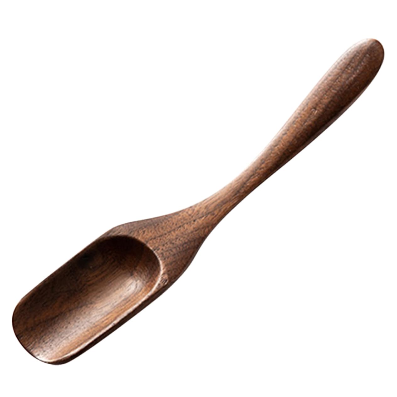 Zerodeko Tea Spoon Set 2 Pack Wooden Tea Leaves Spoon Kitchen Bean Scoop for Loose Te