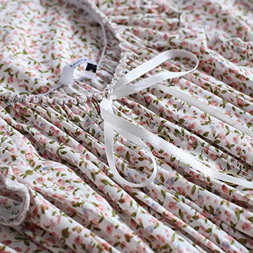 Image of OSTOO Women's 2026 Summer Boho Floral Print Tiered Casual Flowy Long Maxi Dress