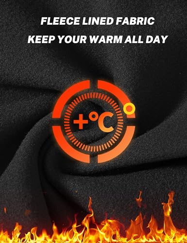 MoFiz Women's Fleece Cargo Joggers Hiking Pants High Waisted Thermal Outdoor Sweatpants for Women with Pockets4