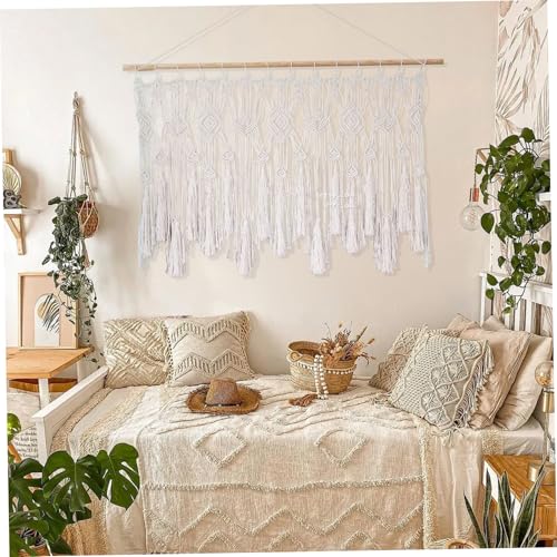 Rideaux en macramé 47x22 pouces en coton pour fenêtre et cuisine - 5