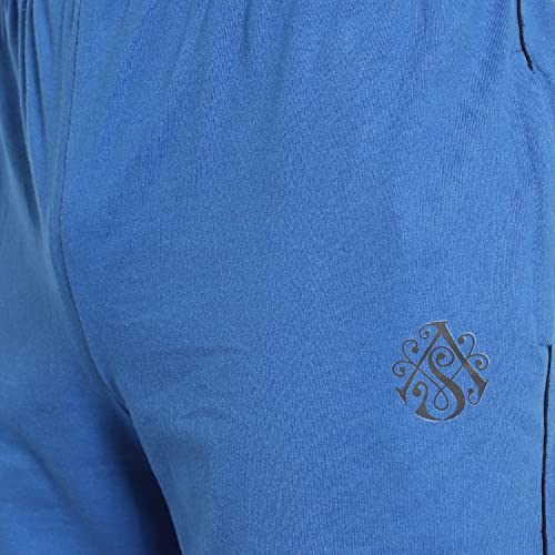 Image of DIA A DIA Men's Cotton Shorts with Zipper Pockets - Elastic Waist with Drawstring, Comfortable Casual & Gym Shorts for Men, Sizes M to 5XL (28-46 Inch Waist), Plus Sizes