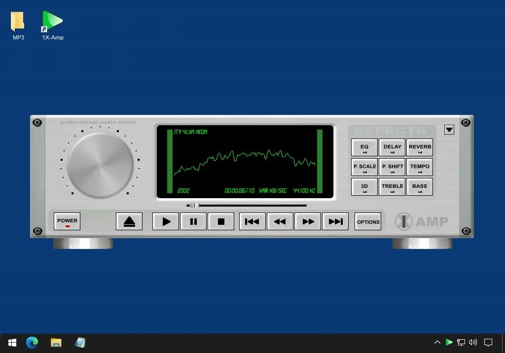 1X-AMP - Audioplayer (2026er Version) MP3 Player Software, Virtuelle Hifianlage, Jukebox und Audio Player Windows