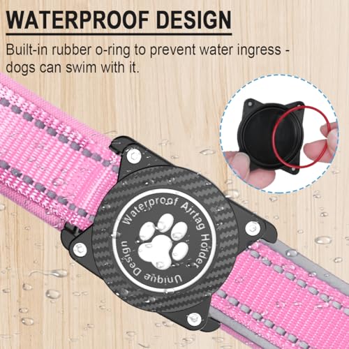 Ytanest Waterproof Airtag Dog Collar, Dog Collar with Apple Air Tag Holder - Image 2