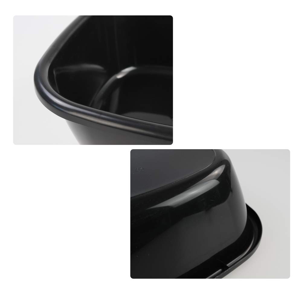 4-Pack Bassine Plastique Carrée, Plastique Basins